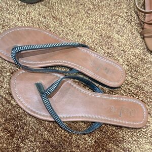 Elegant Brown Sandals with Black Straps